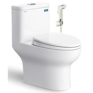 Bồn Cầu VIGLACERA V64 1 Khối Nắp Êm V68 Tặng Xịt VG826