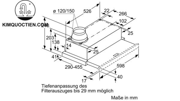 Máy hút mùi Bosch DFL064W53B