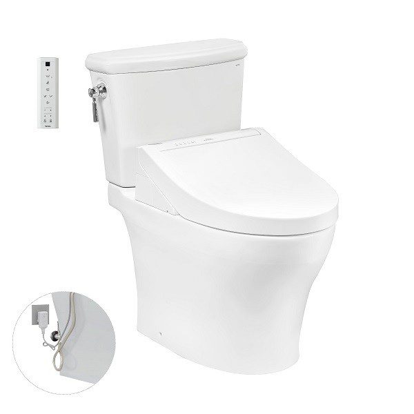 Bồn Cầu Điện Tử TOTO CS986GW14#XW Kèm Nắp Rửa Điện Tử WASHLET Dòng C5 - TCF24410AAA (220V)