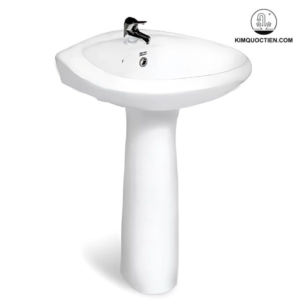 Chân lavabo AMERICAN VF-0901, thiết kế thanh lịch, màu trắng hiện đại, dễ lắp đặt, công nghệ tráng men cao cấp, thân thiện môi trường.
