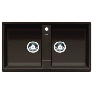 Bồn Rửa Chén Blancozia 9 567.68.340 Đá Hai Hộc Màu Đen