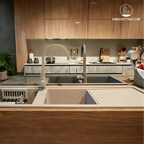 Chậu đá Malloca Tortora K-50043 có thiết kế linh hoạt, phù hợp nhiều kiểu bếp, mang lại vẻ đẹp sang trọng và hiện đại.