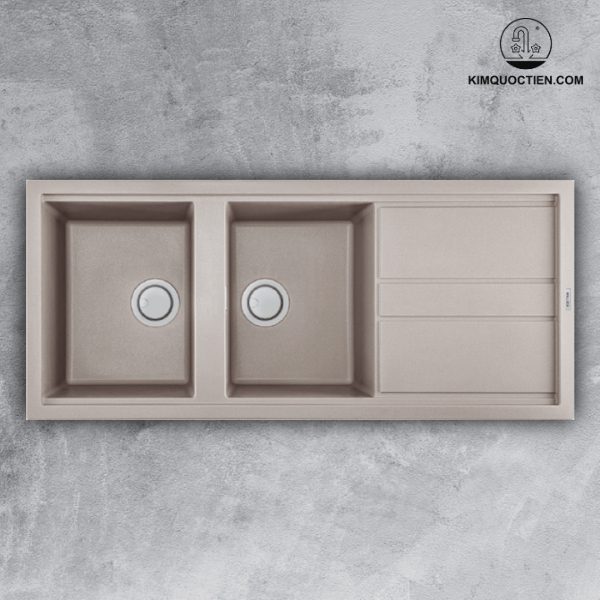 Chậu rửa đá Nano Malloca Tortora K-50043 với thiết kế tinh tế, màu đất ấm cúng, kết hợp công nghệ Nano Bạc diệt khuẩn, mang lại không gian bếp sạch sẽ.