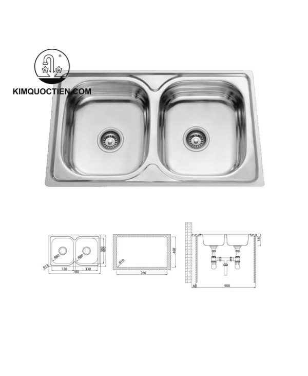 Chậu Rửa Chén HAFELE HS-S7848 567.23.010 thiết kế nổi bật với phong cách cổ điển