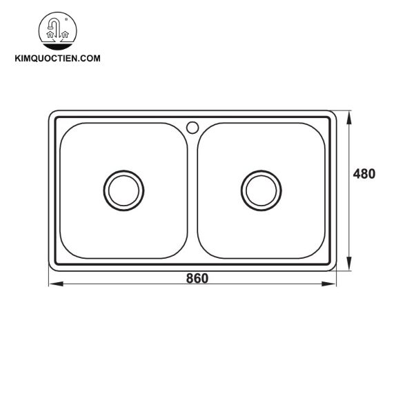 Chậu Rửa Chén HAFELE HS-SD8648 567.20.493 thiết kế từ thép không gỉ
