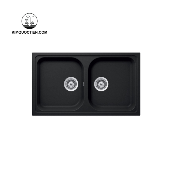 Chậu Rửa Chén HAFELE JULIUS HS-GD8650 570.35.380 Đá Màu Đen chất liệu đá Granite bền bỉ