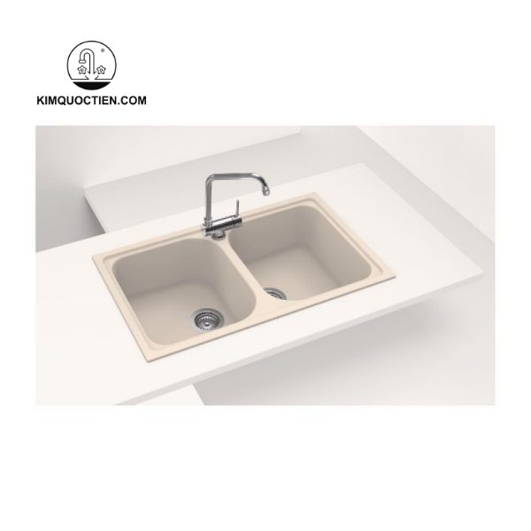 Chậu Rửa Chén HAFELE JULIUS HS-GD8650 570.35.480 Đá Màu Kem chính hãng, độ bền cao