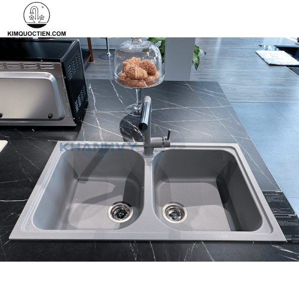 Chậu Rửa Chén HAFELE JULIUS HS-GD8650 570.35.580 Đá Màu Xám chính hãng, độ bền tốt