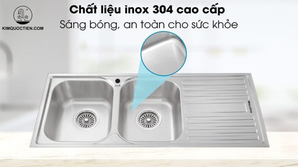 Chậu Rửa Chén MALLOCA MS 1025R NEW INOX 304