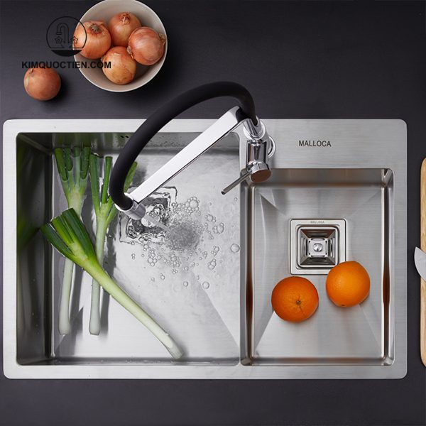 Chậu Rửa Chén MALLOCA MS 620T INOX 304 thép không gỉ, chống ăn mòn tốt