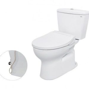 Bồn Cầu TOTO CS300DRE2#W 2 Khối Nắp Rửa Cơ TCW07S