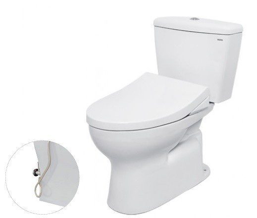 Bồn Cầu TOTO CS300DRE4#W 2 Khối Nắp Rửa Cơ TCW1211A