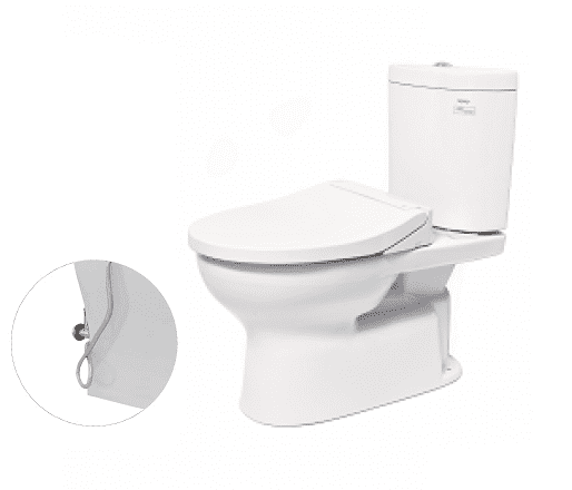 Bồn Cầu TOTO CS325DRE2#W 2 Khối Nắp Rửa Cơ TCW07S