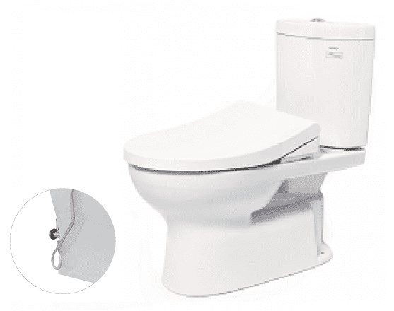 Bồn Cầu TOTO CS325DRE4#W 2 Khối Nắp Rửa Cơ TCW1211A