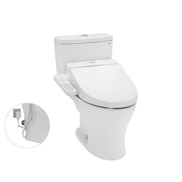 Bồn Cầu Điện Tử TOTO CS735DW7#XW Kèm Nắp Rửa Điện Tử WASHLET Dòng C2 - TCF6631A (220V)
