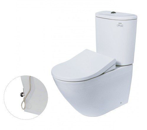 Bồn Cầu TOTO CS761DE5#XW 2 Khối Nắp Rửa Cơ TCW09S