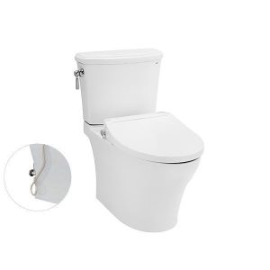 Bồn Cầu TOTO CS986GE2#XW 2 Khối Nắp Rửa Cơ TCW07S