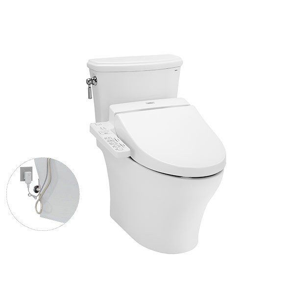Bồn Cầu Điện Tử TOTO CS986GW7#XW Kèm Nắp Rửa Điện Tử WASHLET Dòng C2 - TCF6631A (220V)