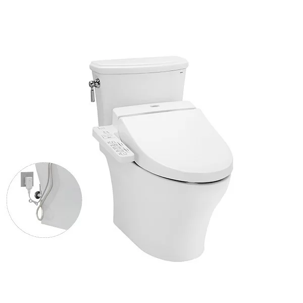 Bồn Cầu Điện Tử TOTO CS986GW7#XW Kèm Nắp Rửa Điện Tử WASHLET Dòng C2 - TCF6631A (220V)