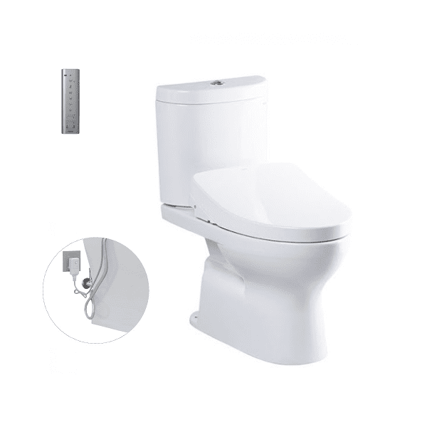 Bồn Cầu Điện Tử TOTO CS325DRW11#W Kèm Nắp Rửa Điện Tử WASHLET Dòng S7 - TCF4911Z (220V)