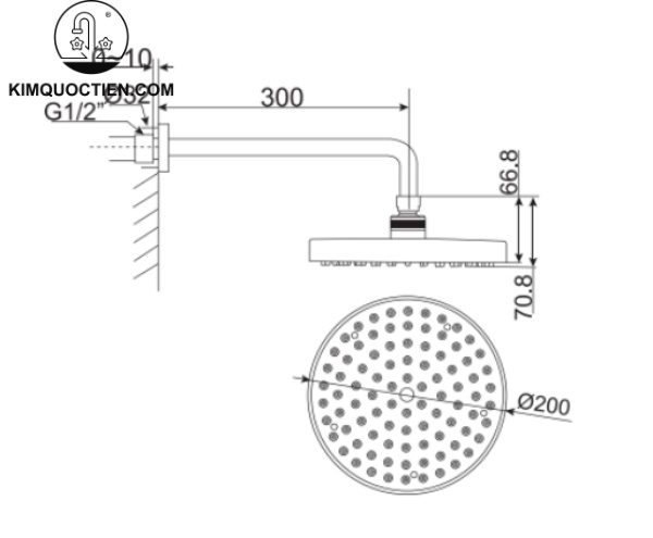 Bát sen âm tường American Standard WF-9051