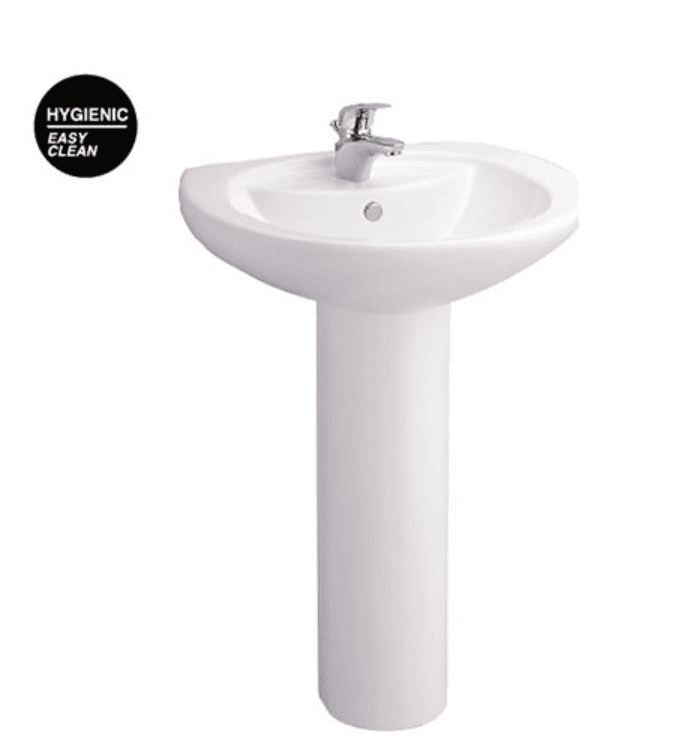 Chân Dài Lavabo COTTO C411 Gắn Chậu Rửa