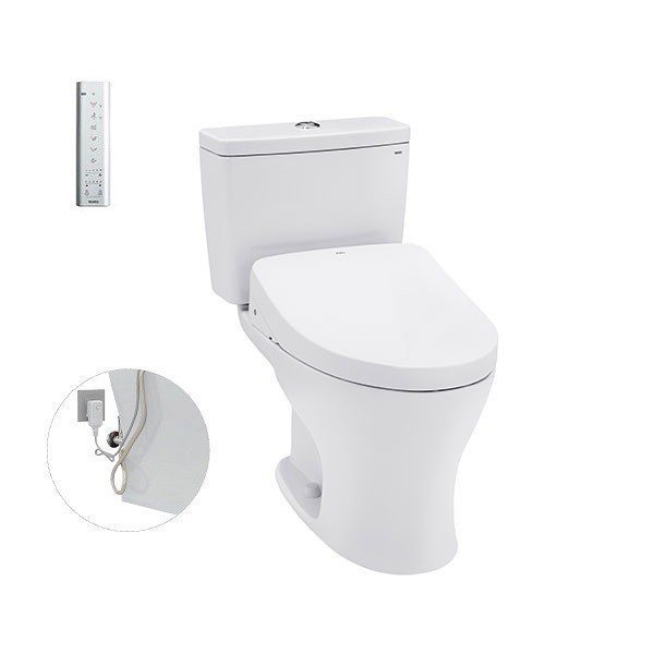 Bồn Cầu Điện Tử TOTO CS735DW11#XW Kèm Nắp Rửa Điện Tử WASHLET Dòng S7 - TCF4911Z (220V)