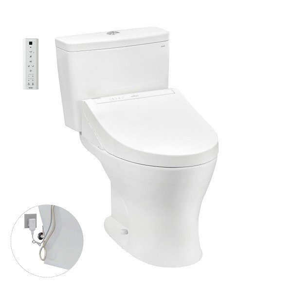 Bồn Cầu Điện Tử TOTO CS735DW14#XW Kèm Nắp Rửa Điện Tử WASHLET Dòng C5 - TCF24410AAA (220V)