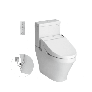 Bồn Cầu Điện Tử TOTO CS948DW6#XW Kèm Nắp Rửa Điện Tử WASHLET Dòng C5 - TCF6531Z (220V)