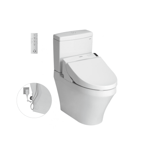 Bồn Cầu Điện Tử TOTO CS948DW6#XW Kèm Nắp Rửa Điện Tử WASHLET Dòng C5 - TCF6531Z (220V)