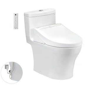 Bồn Cầu Điện Tử TOTO MS889DRW14#XW Kèm Nắp Rửa Điện Tử WASHLET Dòng C5 - TCF24410AAA (220V)