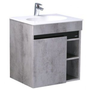 "Bộ Tủ Cabinet CAESAR LF5024/EH05024ASV Kèm Lavabo Màu Xám "