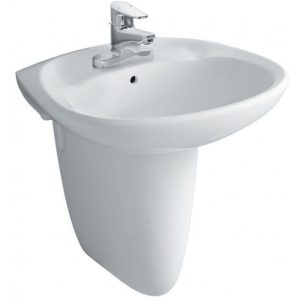 Chậu Rửa Lavabo INAX L-284V/L-284VC Kèm Chân Ngắn Treo Tường
