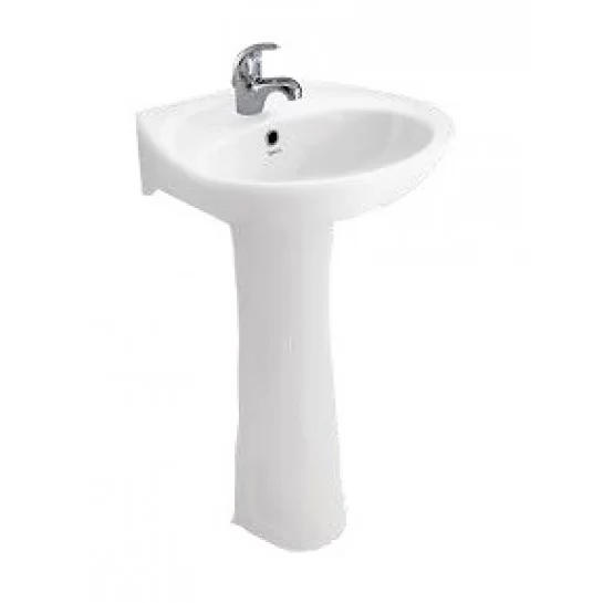 Lavabo VIGLACERA BS409/VI1T Treo Tường Kèm Chân Dài