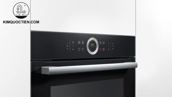 Lò Nướng BOSCH HBG634BB1B Âm Tủ 71L Serie 8 mặt kính đen cao cấp, độ bền tốt