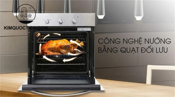 Lò Nướng Điện MALLOCA MOV-655EGT Âm Tủ thiết kế tinh tế với mặt kính đen