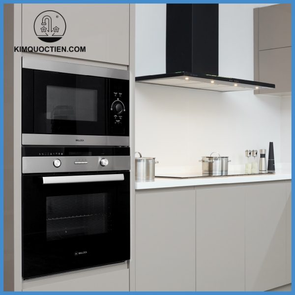 Lò Nướng Điện MALLOCA MOV-659S Âm Tủ thiết kế mặt kính đen phối inox tinh tế
