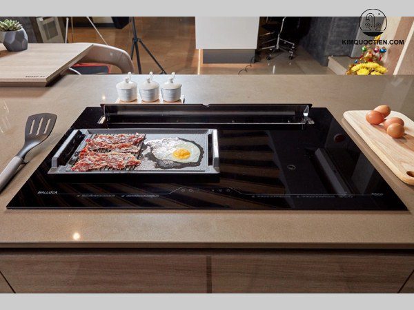 Bếp từ kết hợp máy hút khói khử mùi Malloca HIH-904 SLIM