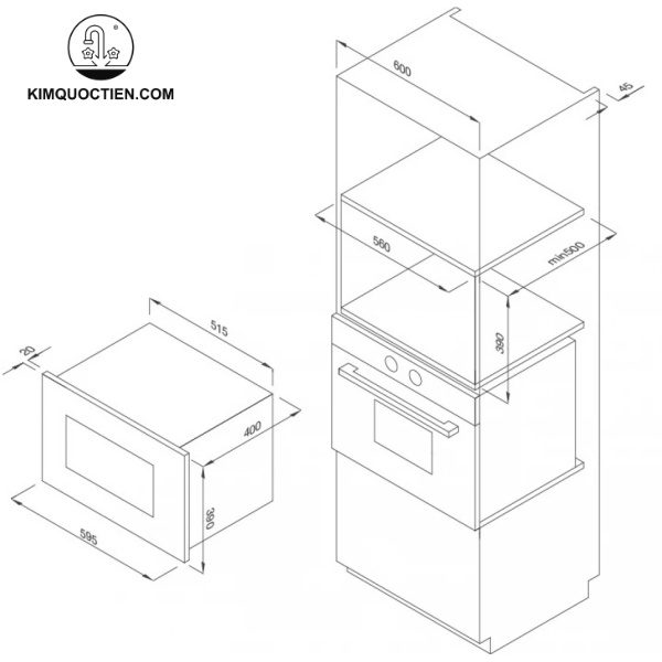 Lò vi sóng Malloca MW 927BG màu xám