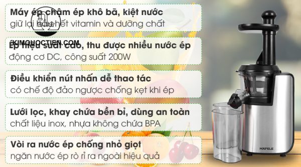 Máy ép chậm Hafele GS-133N