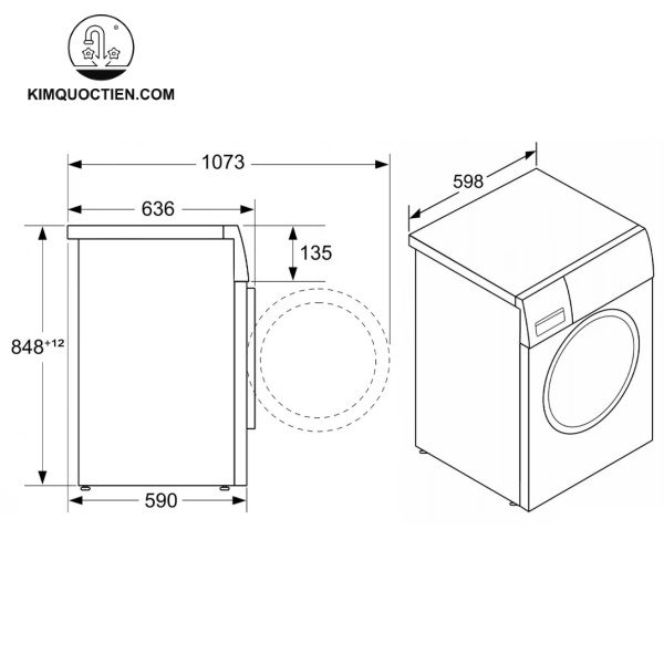 Máy giặt Bosch WAT286H8SG