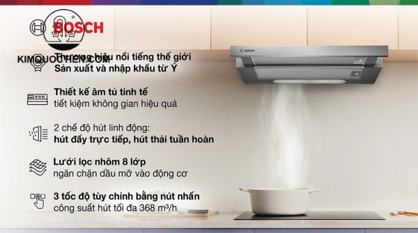 Máy hút mùi âm tủ Bosch DFT63AC50 Serie 4