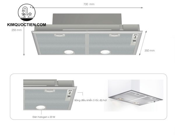 Máy hút mùi Bosch DHL755BL