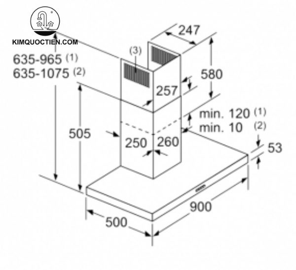 Máy hút mùi Bosch DWB97DM50B