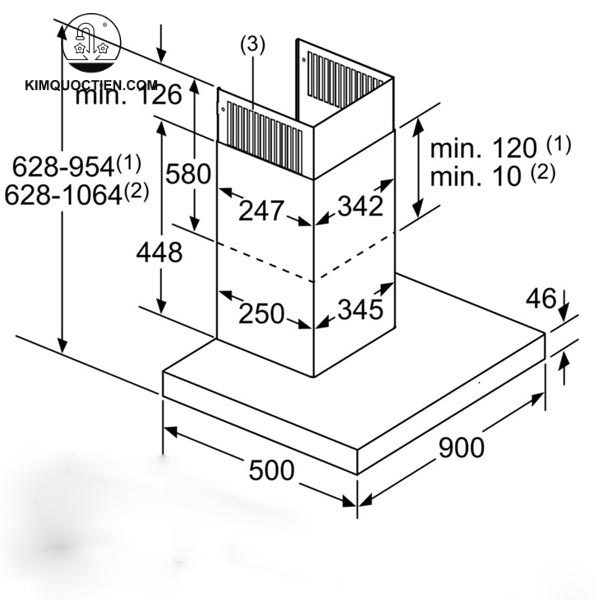 Máy hút mùi Bosch DIB98JQ50B