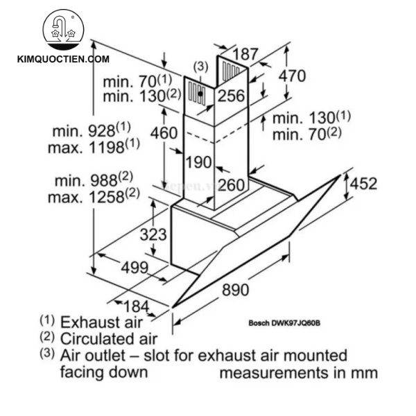 Máy hút mùi Bosch DWK97JQ60B
