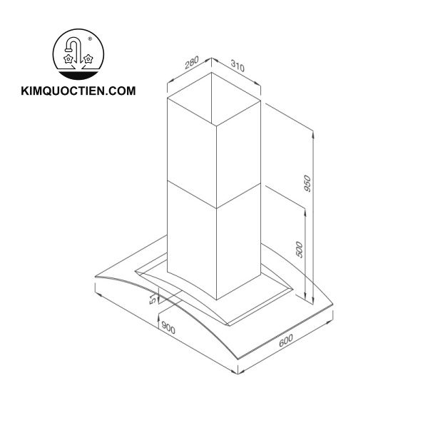 Máy Hút Mùi Đảo MALLOCA MC 9081