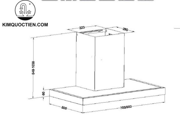 Máy Hút Mùi EUROSUN EH-70AF77