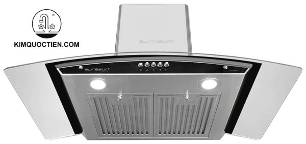 Máy Hút Mùi EUROSUN EH-90K10 Treo Tường 90cm dạng kính cong độc đáo