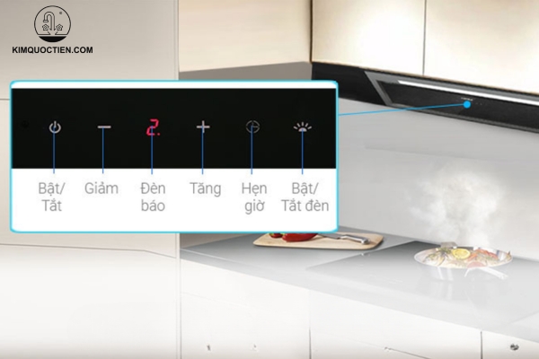 Bảng điều khiển cảm ứng cho phép người dùng dễ dàng thực hiện các thao tác chỉ với một chạm